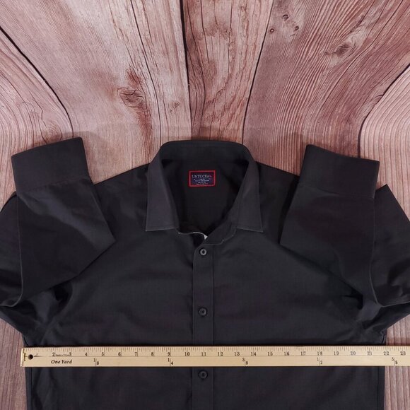 Rare UNTUCKit Mens Large Providence Friars Black Slim Fit LS Button Up Shirt - Picture 13 of 14